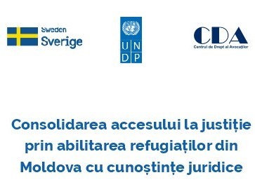 Training course for police officers, prosecutors and judges will be carried out by CDA within a project implemented by UNDP Moldova, with the financial support of Sweden